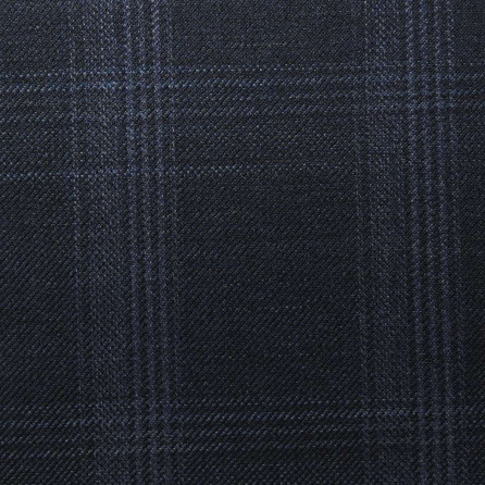 D531/2 Vercelli CV - Vải Suit 95% Wool - Xanh Dương Caro